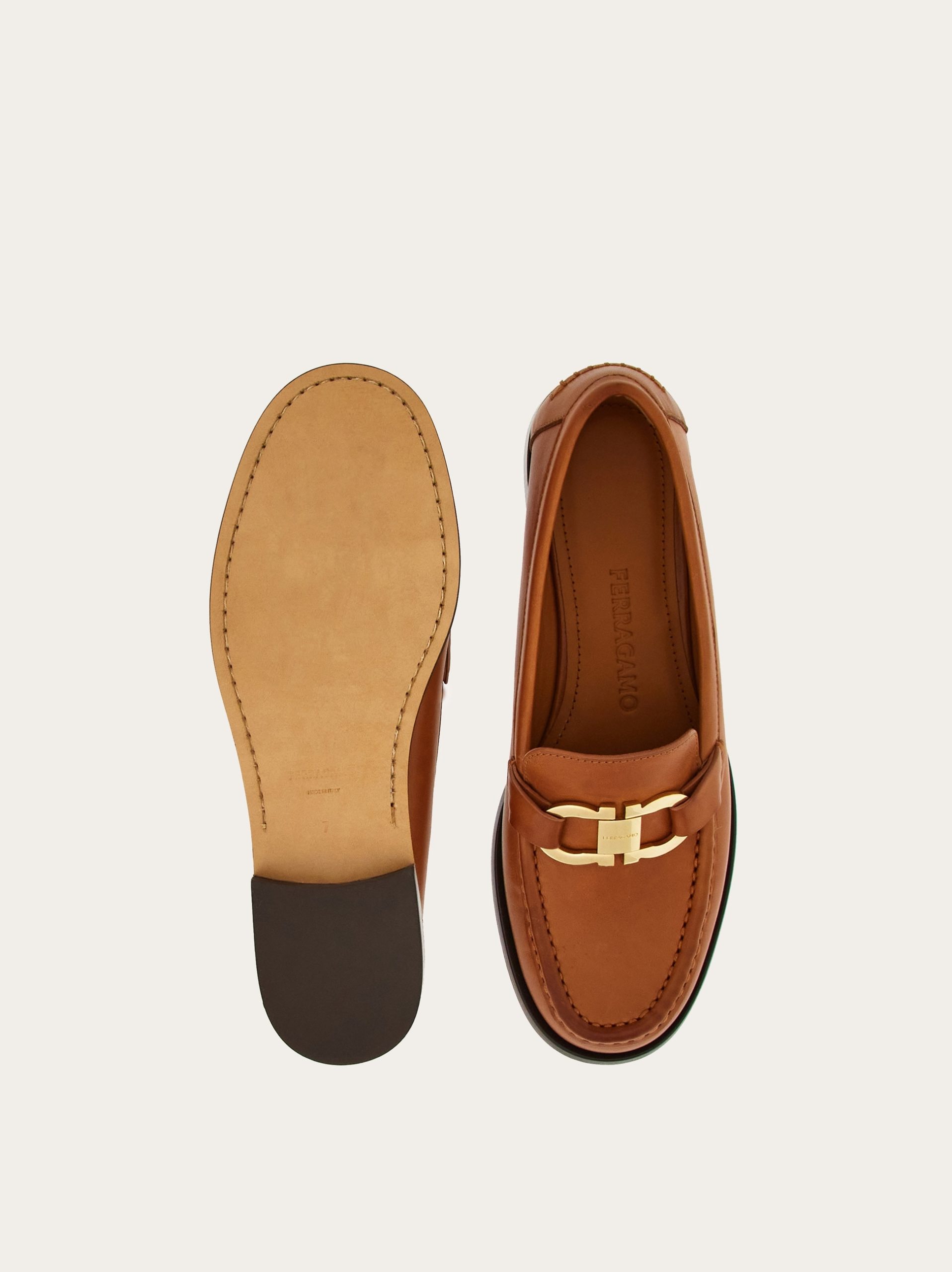 Ferragamo Moccasin with Gancini ornament - Image 3